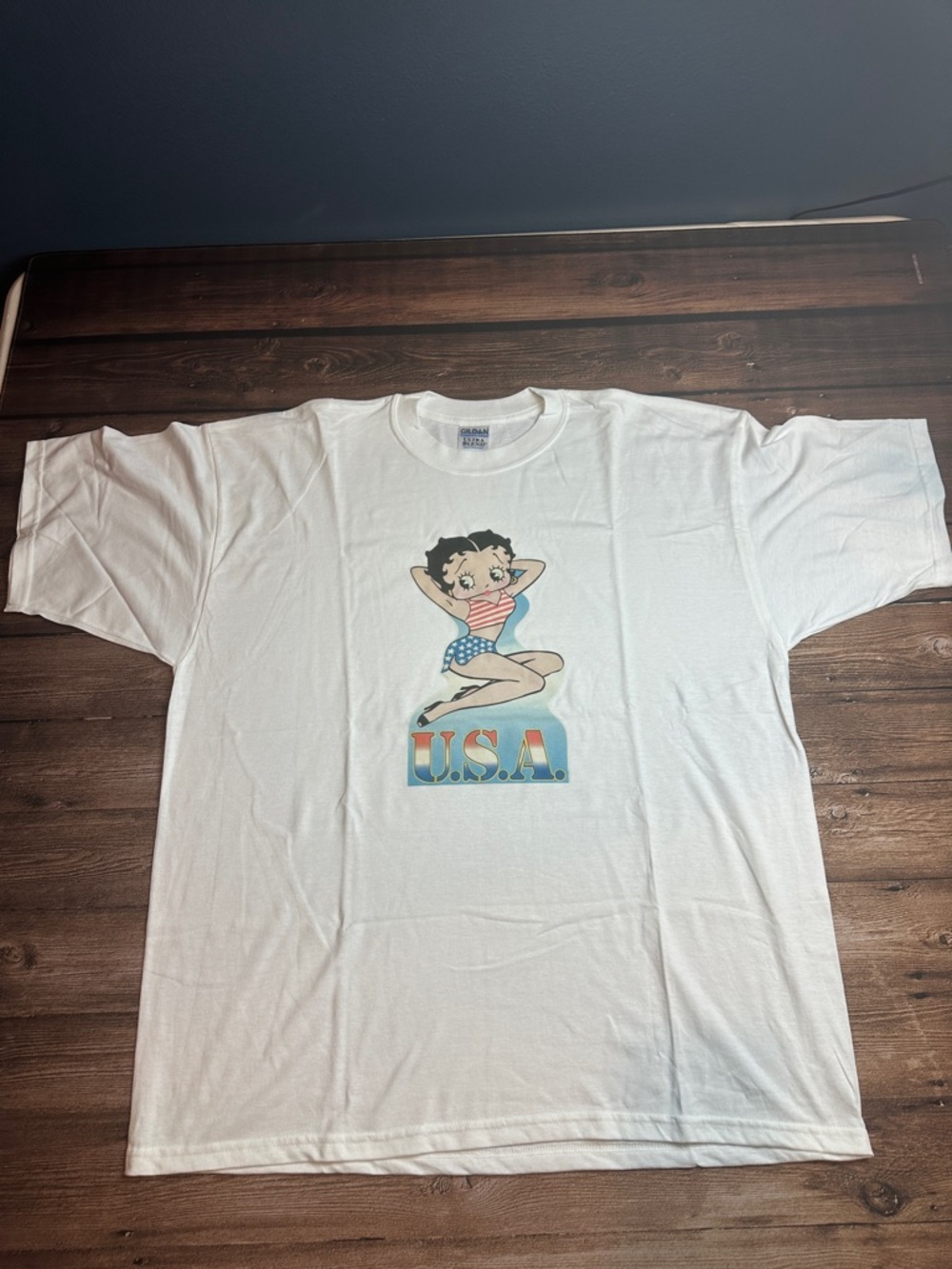 Betty Boop Patriotic Tee - USA - Gildan XXL